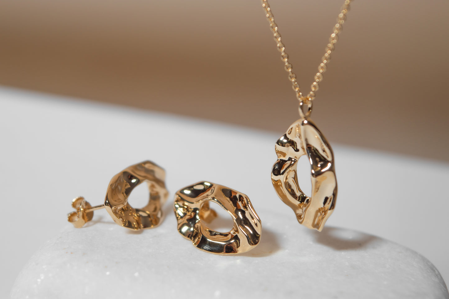 OCEAN Waves Earrings and Pendant Set