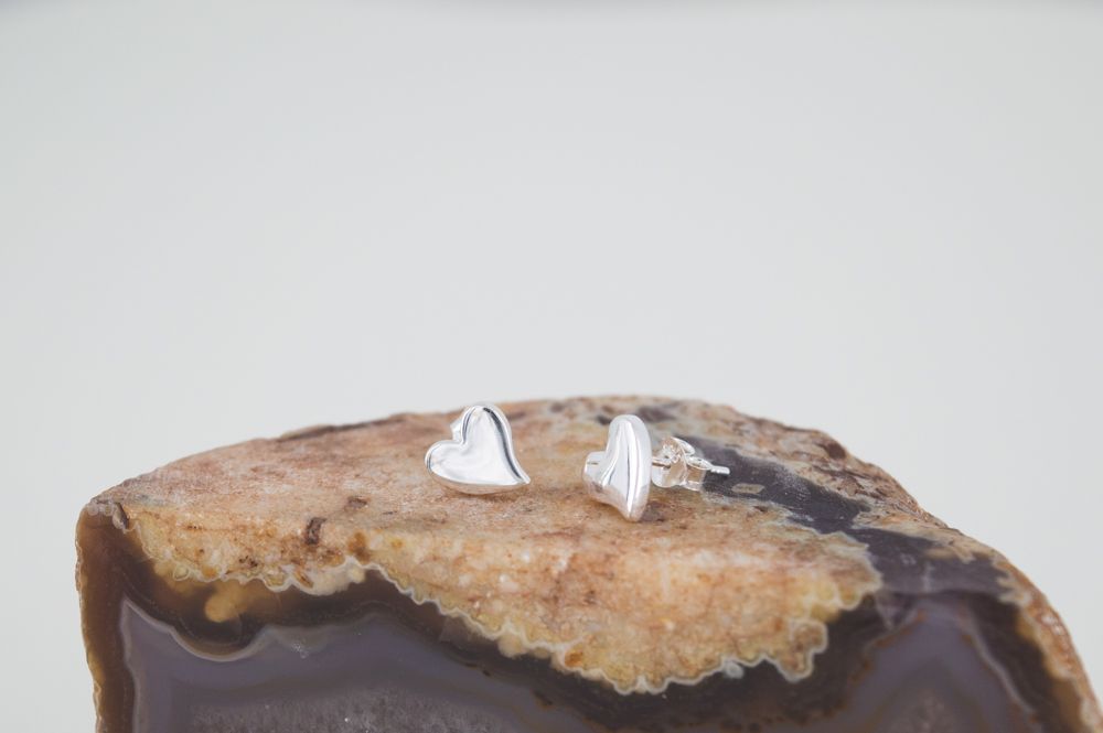 Heart Stud Earrings
